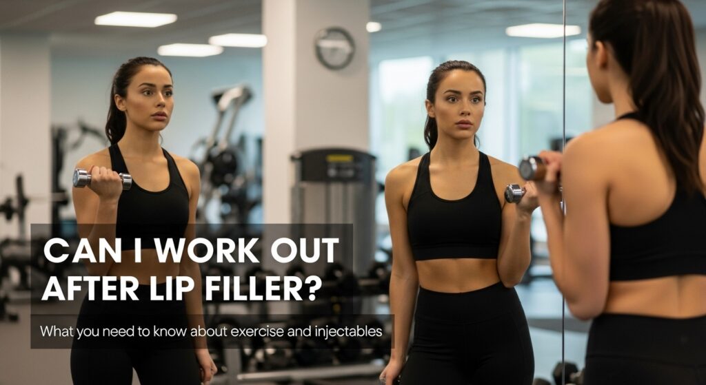 can I workout after lip filler